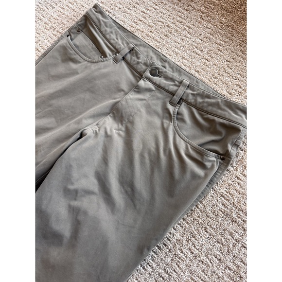 Lululemon Pants Men's 33x32 ABC Slim-Fit Utilitech Light Beige 5 Pocket Chino - Picture 1 of 9